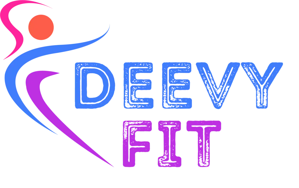Promotional graphic highlighting Deevy Fit's fitness programs.